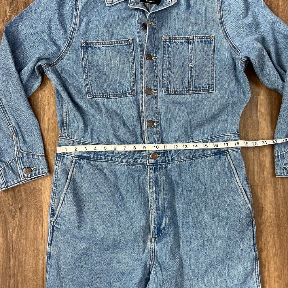 NEW Levi's Iconic Denim Jean Coverall Jumpsuit Sz L - Picture 7 of 15